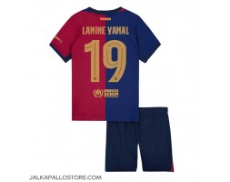 Barcelona Lamine Yamal #19 Kotipaita Lapsille 2024-25 Lyhythihainen (+ shortsit)